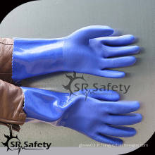 SRSAFETY Meilleur processus de trempage de gants de pvc vert